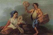 Jose  del Castillo The Seller of Fans USA oil painting reproduction